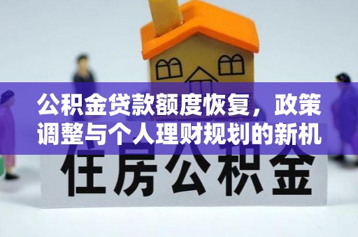 阿合奇公积金贷款额度恢复，政策调整与个人理财规划的新机遇